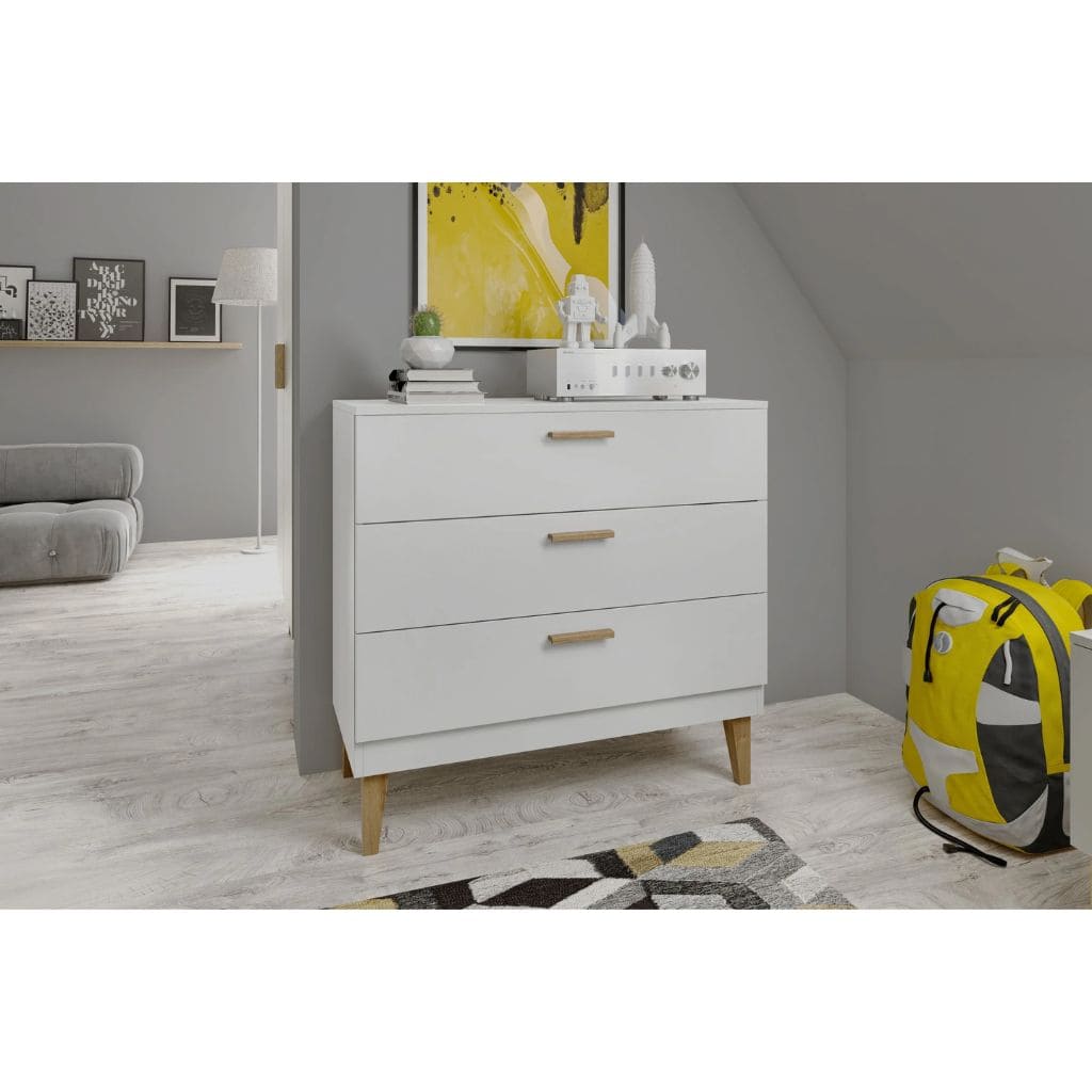 Commode Design Kubi pour Enfant - Blanc