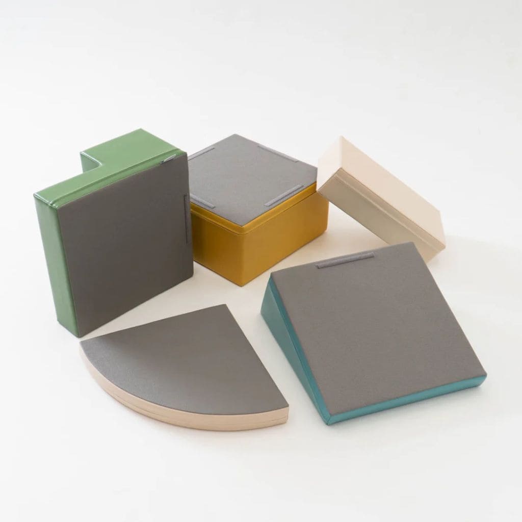 Ensemble de 5 blocs de Mousse Soft Play  - Coin Grimpeur Pastel Turquoise
