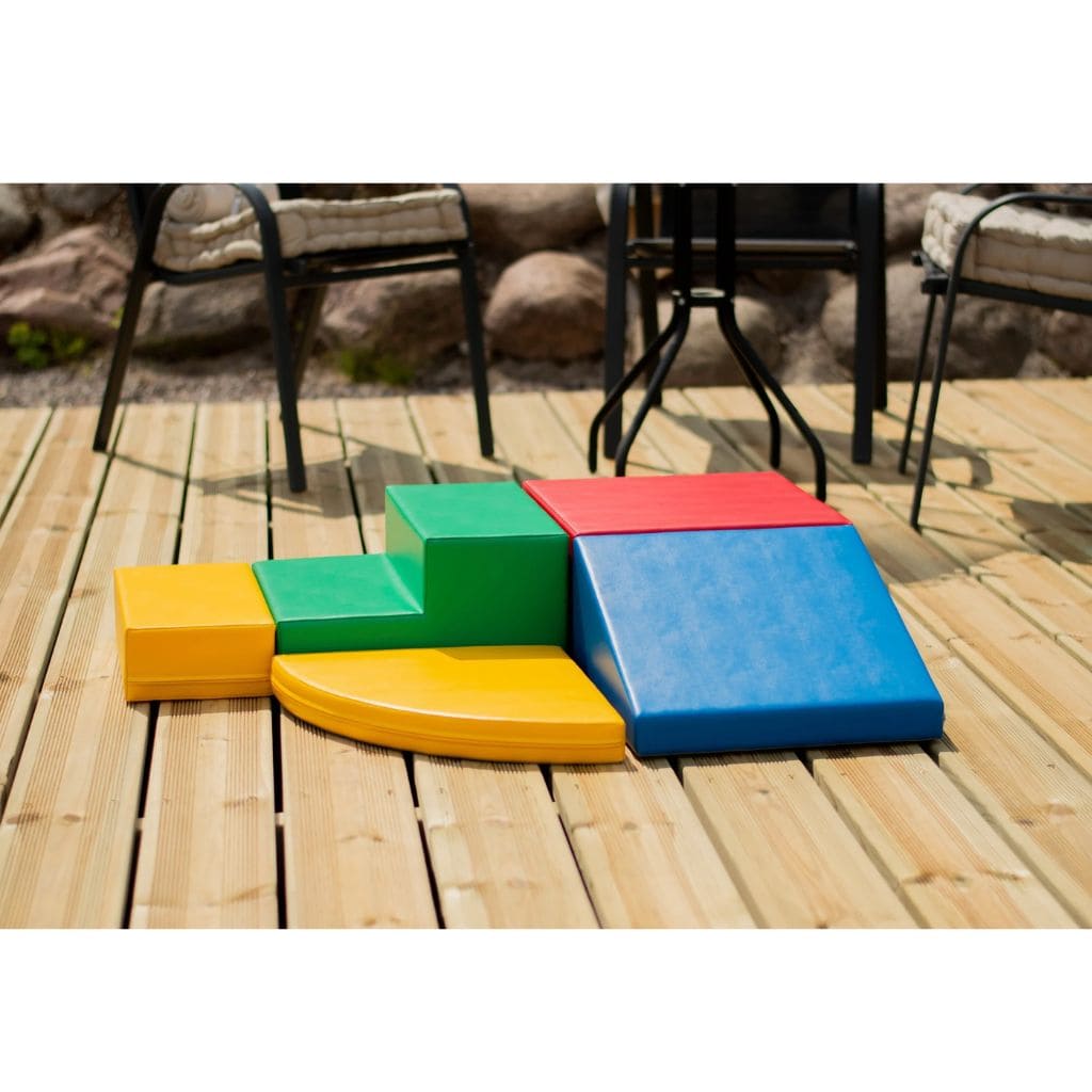 Ensemble de 5 blocs de Mousse Soft Play  - Coin Grimpeur Multicolore