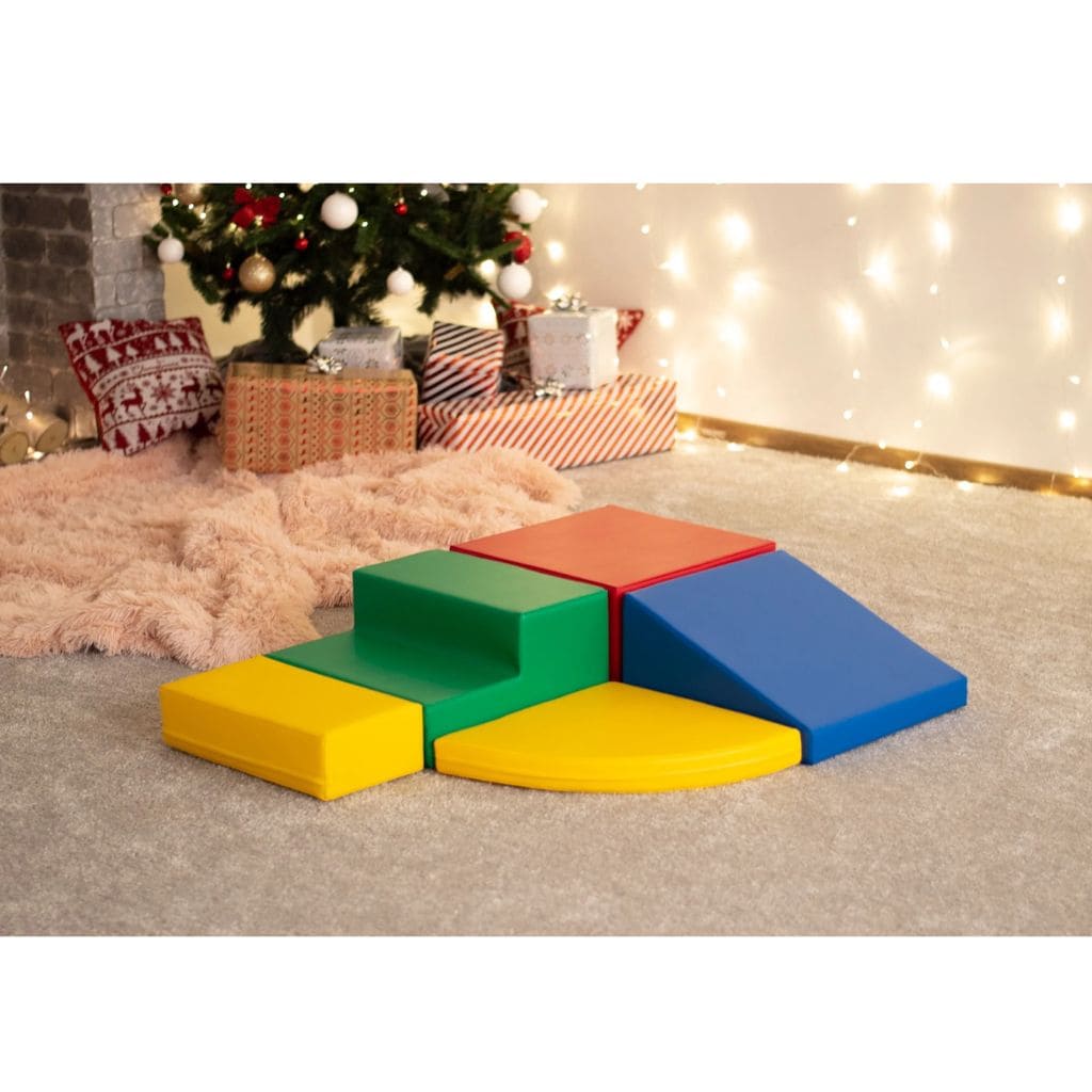 Ensemble de 5 blocs de Mousse Soft Play  - Coin Grimpeur Multicolore