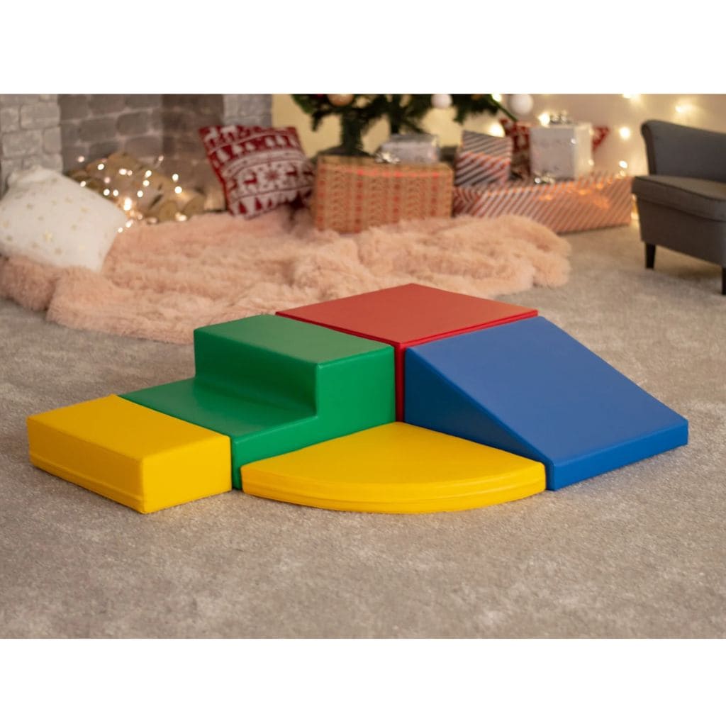 Ensemble de 5 blocs de Mousse Soft Play  - Coin Grimpeur Multicolore