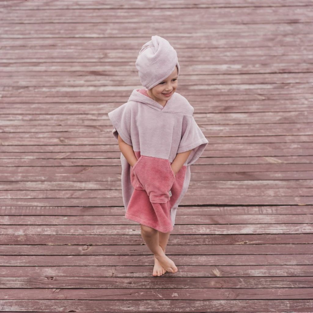 Poncho de Bain Enfant Lapin Rose – Surfbunny