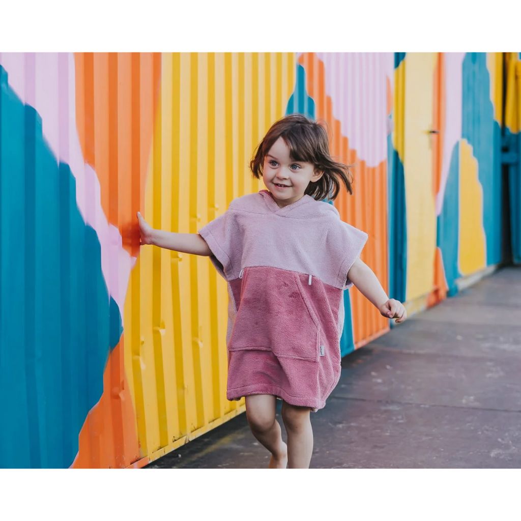 Poncho de Bain Enfant Lapin Rose – Surfbunny