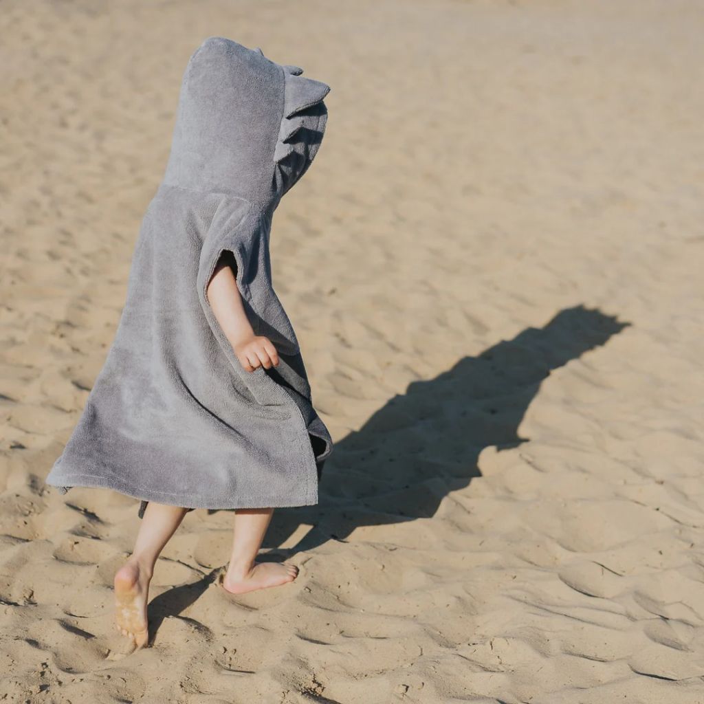 Poncho de Bain Enfant Gris - Surfbunny