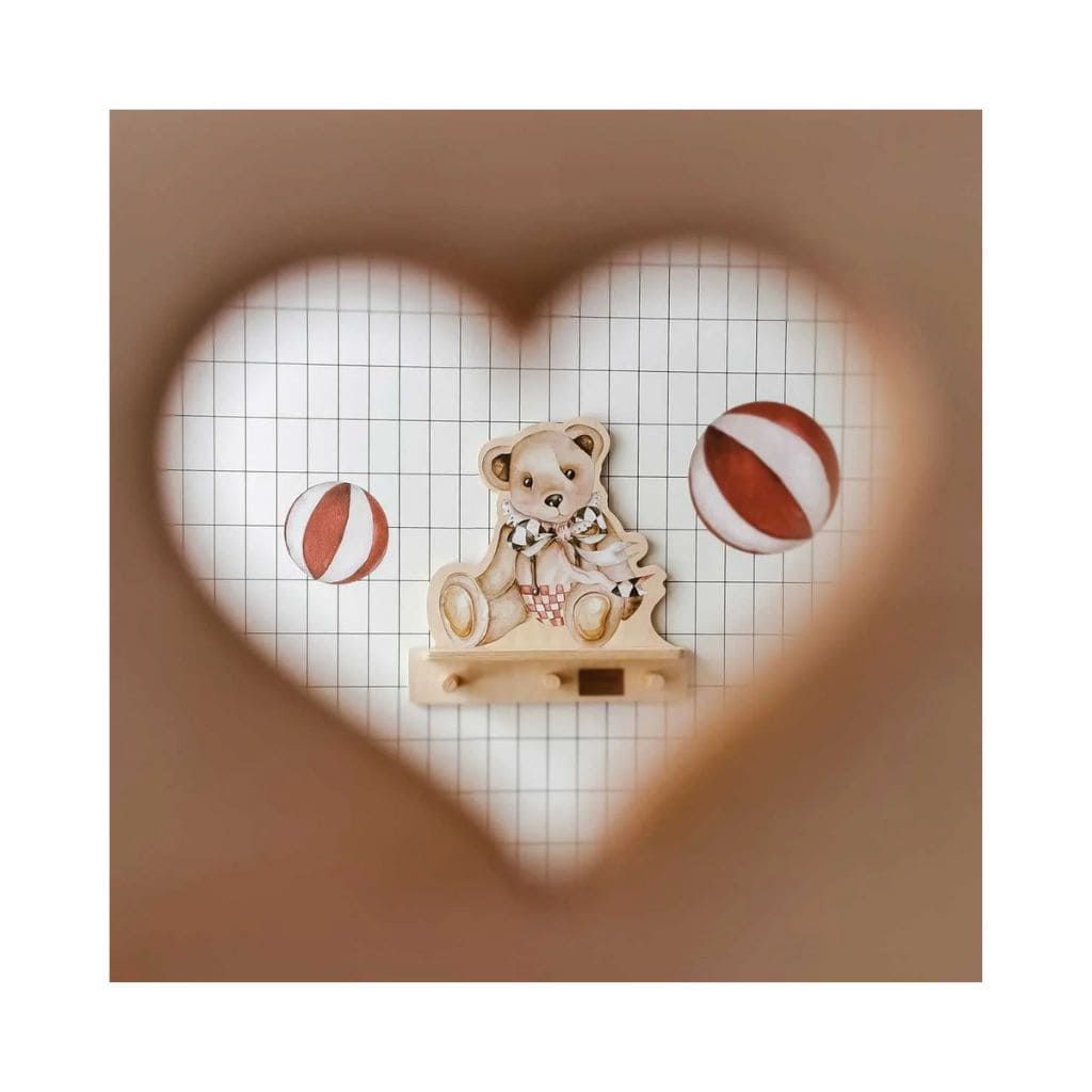 Mini Étagère Murale Teddy Bear