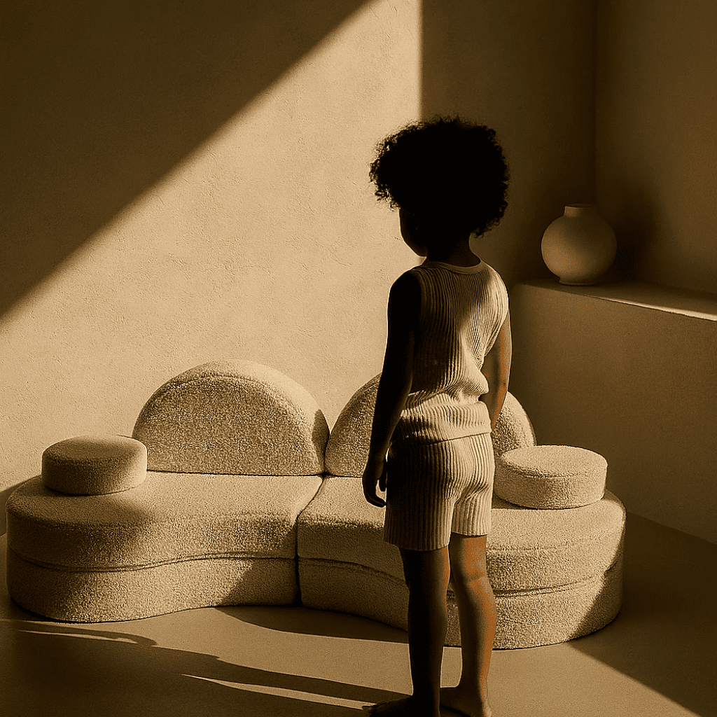 Canapé Modulable Enfant 6 Éléments "Coccolo" - Tissu Doux