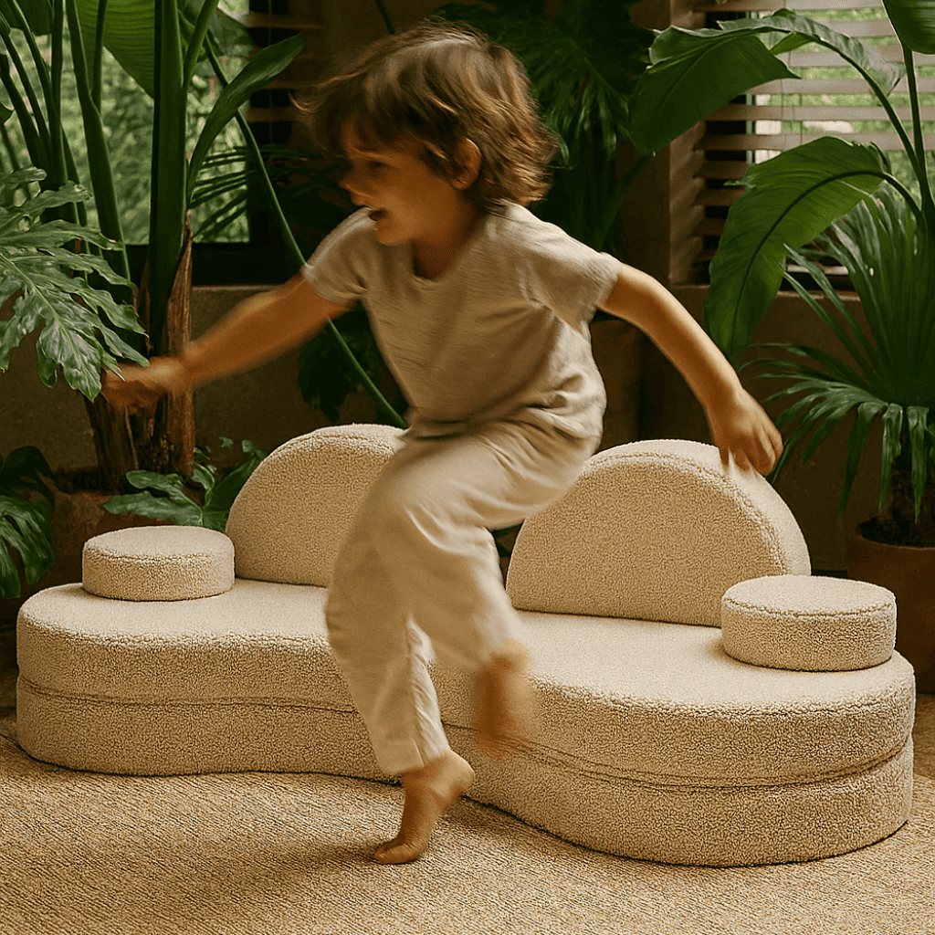 Canapé Modulable Enfant 6 Éléments &quot;Coccolo&quot; - Tissu Doux