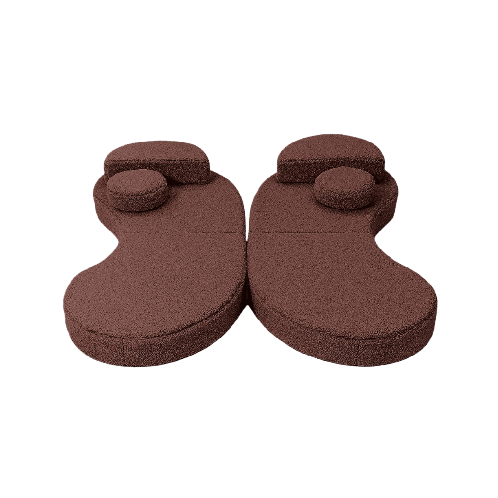 Canapé Modulable Enfant 6 Éléments "Coccolo" - Tissu Doux