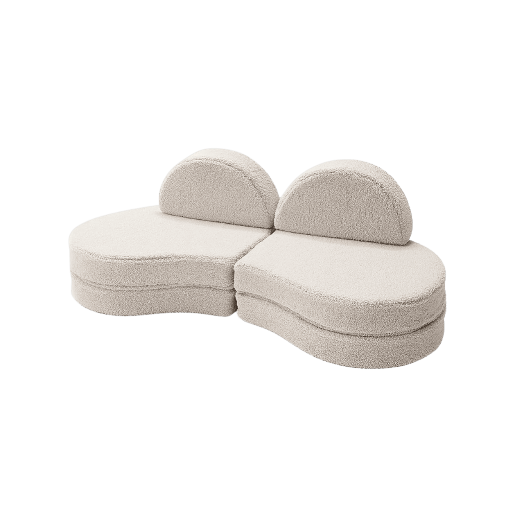 Canapé Modulable Enfant 6 Éléments "Coccolo" - Tissu Doux