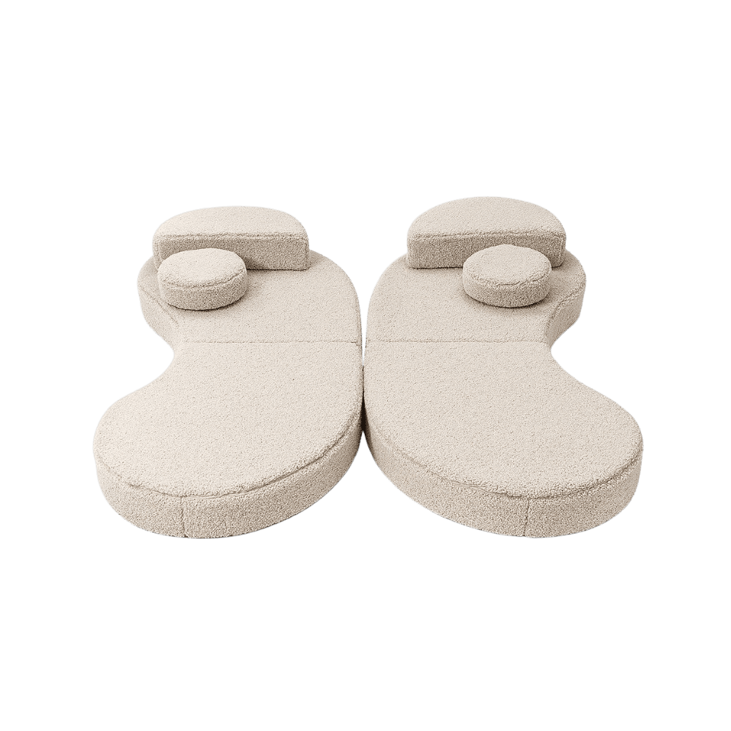 Canapé Modulable Enfant 6 Éléments "Coccolo" - Tissu Doux