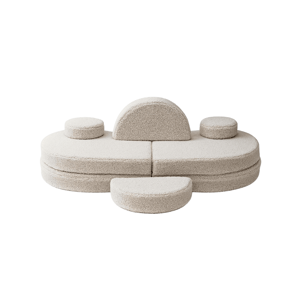 Canapé Modulable Enfant 6 Éléments "Coccolo" - Tissu Doux