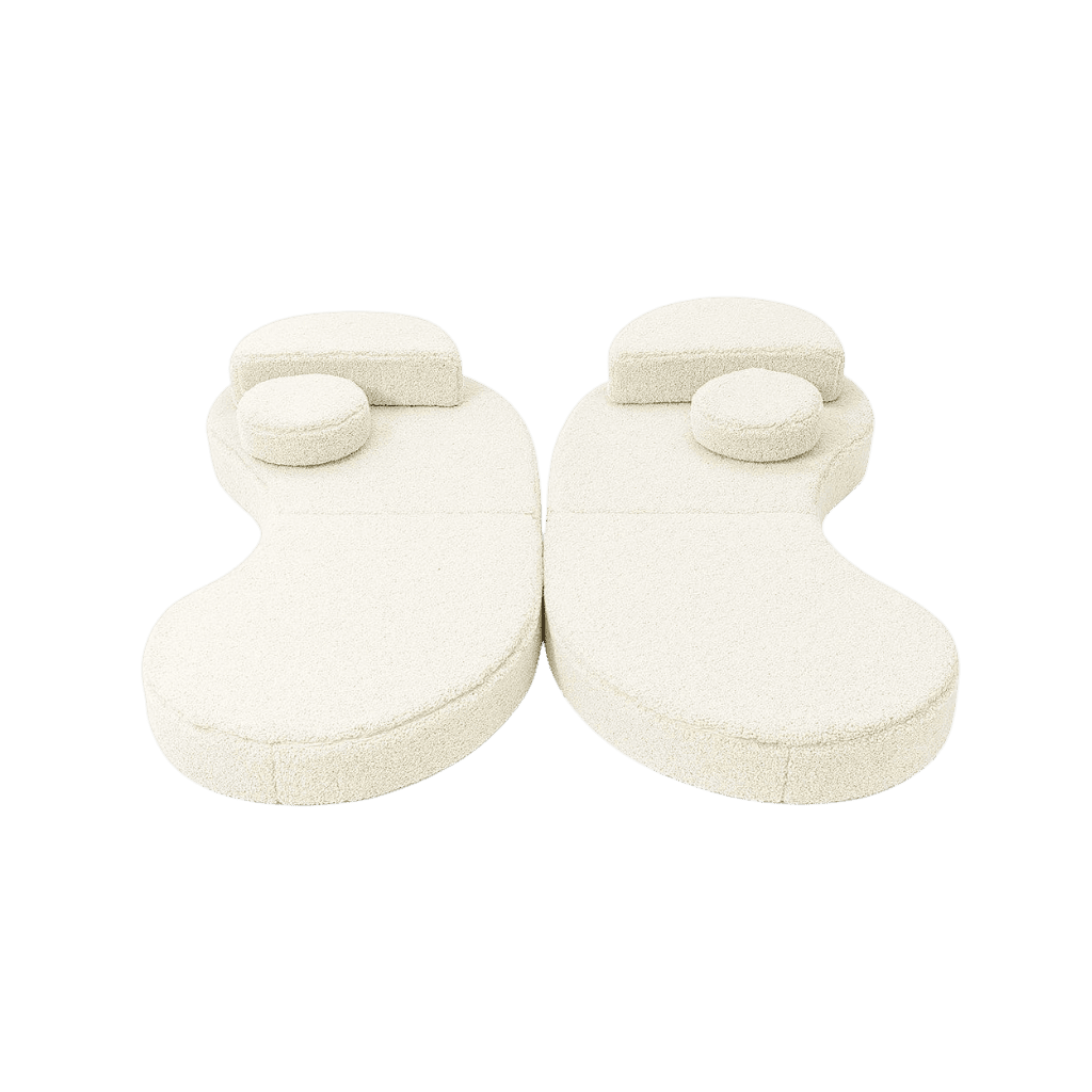 Canapé Modulable Enfant 6 Éléments "Coccolo" - Tissu Doux