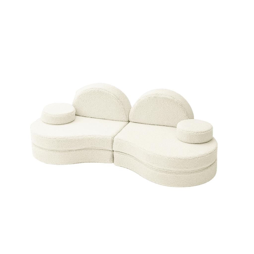 Canapé Modulable Enfant 6 Éléments "Coccolo" - Tissu Doux