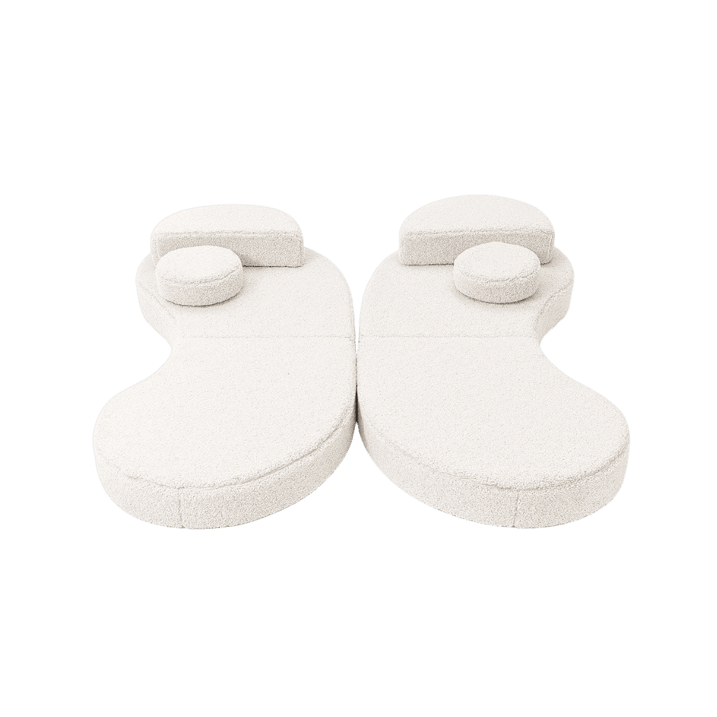 Canapé Modulable Enfant 6 Éléments "Coccolo" - Tissu Doux