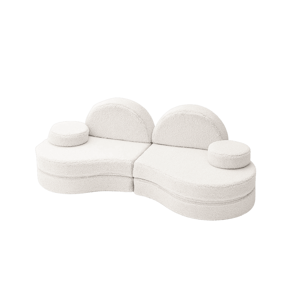 Canapé Modulable Enfant 6 Éléments "Coccolo" - Tissu Doux