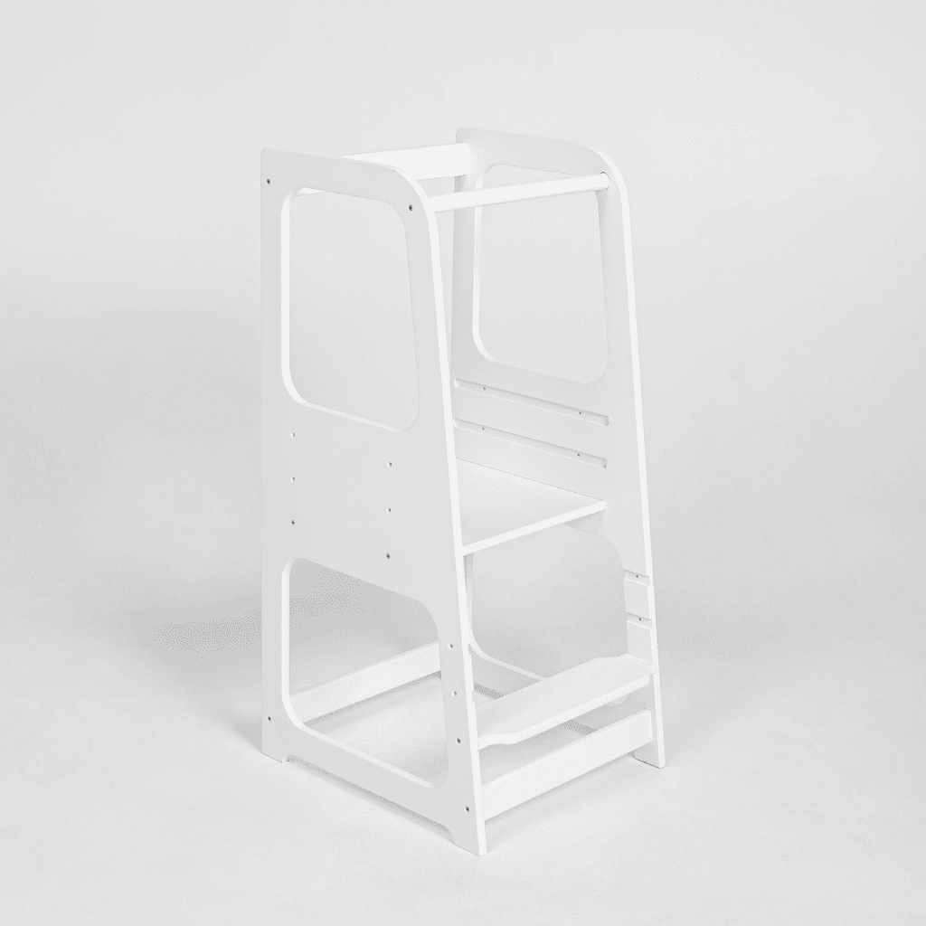 Tour d'aide Montessori en White | Motricidade Tinitto – Fabrication européenne