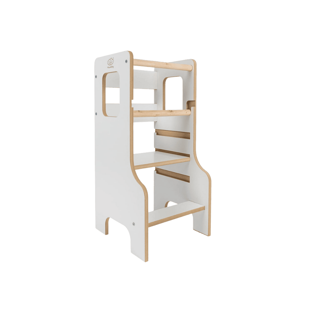MDF Children's Learning Tower - Safe & Educational for the Kitchen | Motricidade Tinitto – Made in Europe