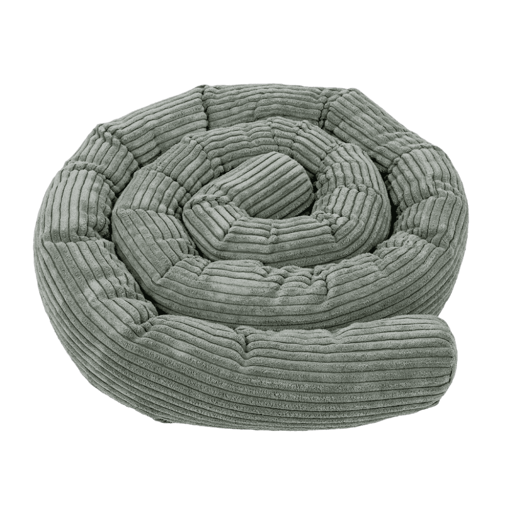 Tour de Lit en terciopelo de pana en DarkOliveGreen | Conforto Tinitto – Fabricación europea