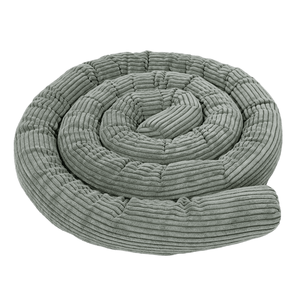 Tour de Lit en terciopelo de pana en DarkOliveGreen | Conforto Tinitto – Fabricación europea