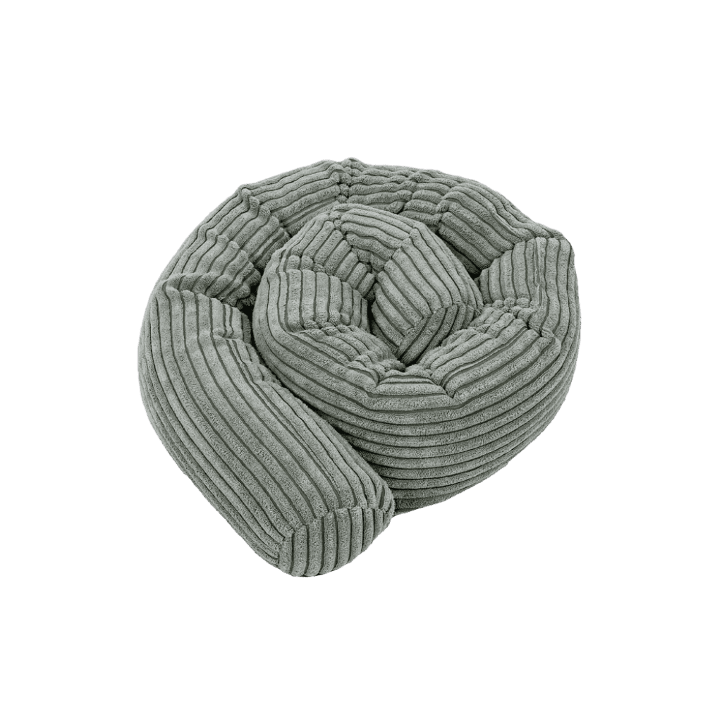 Tour de Lit en terciopelo de pana en DarkOliveGreen | Conforto Tinitto – Fabricación europea