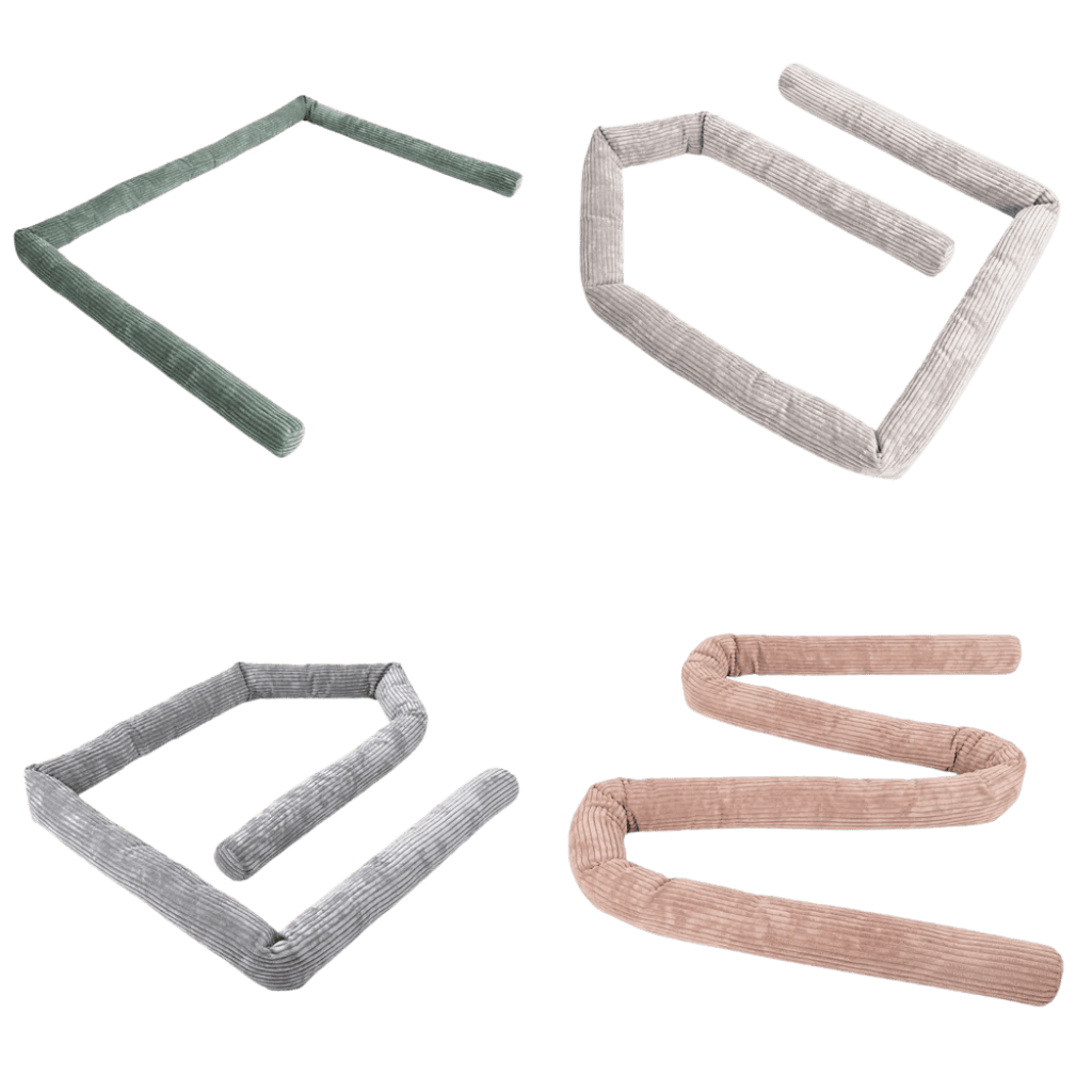 Tour de Lit en Velours Corduroy en Gainsboro | Conforto Tinitto – Fabrication européenne