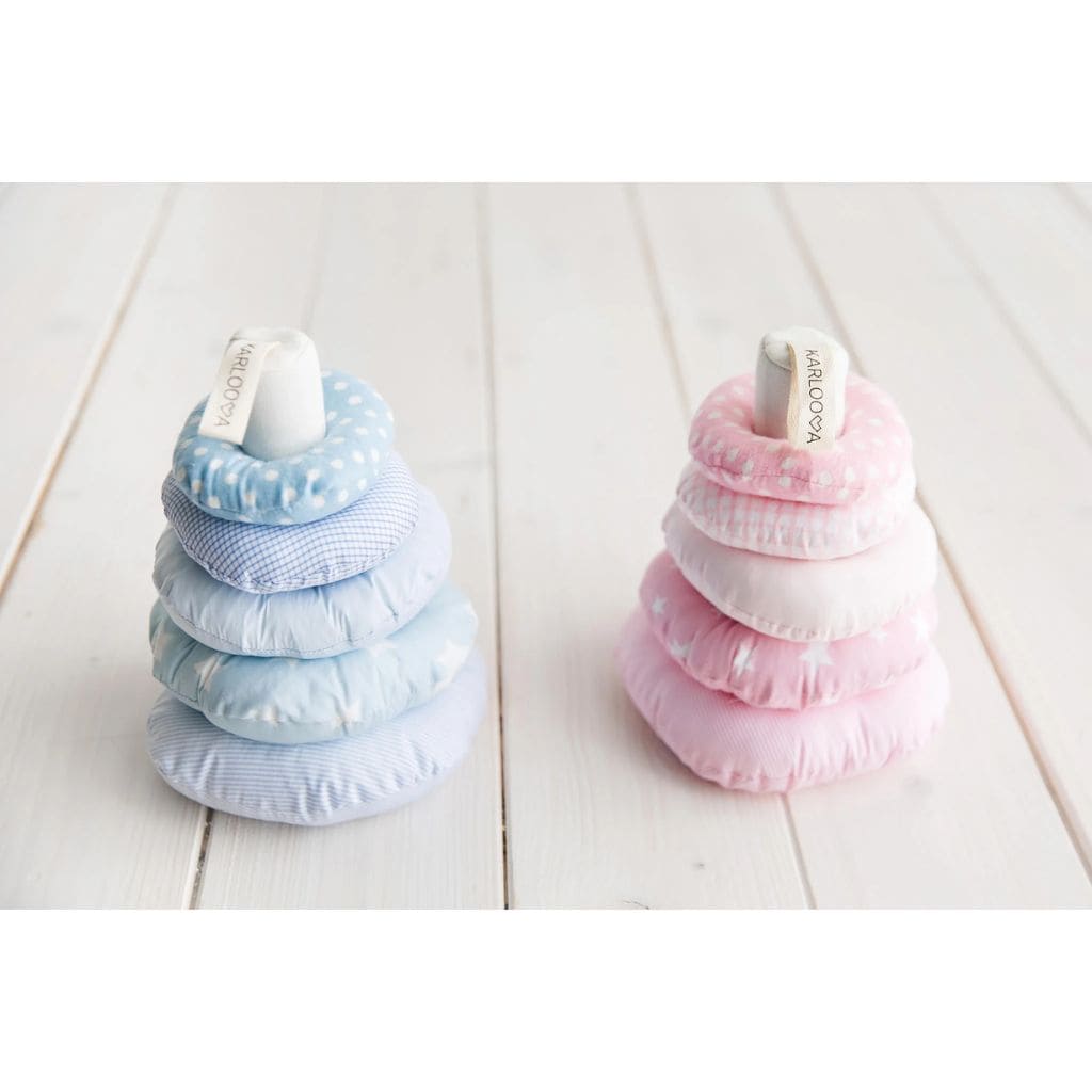 Torre sensorial para bebés – Sonidos y texturas en rosa | Juguetes Tinitto – Fabricados en Europa