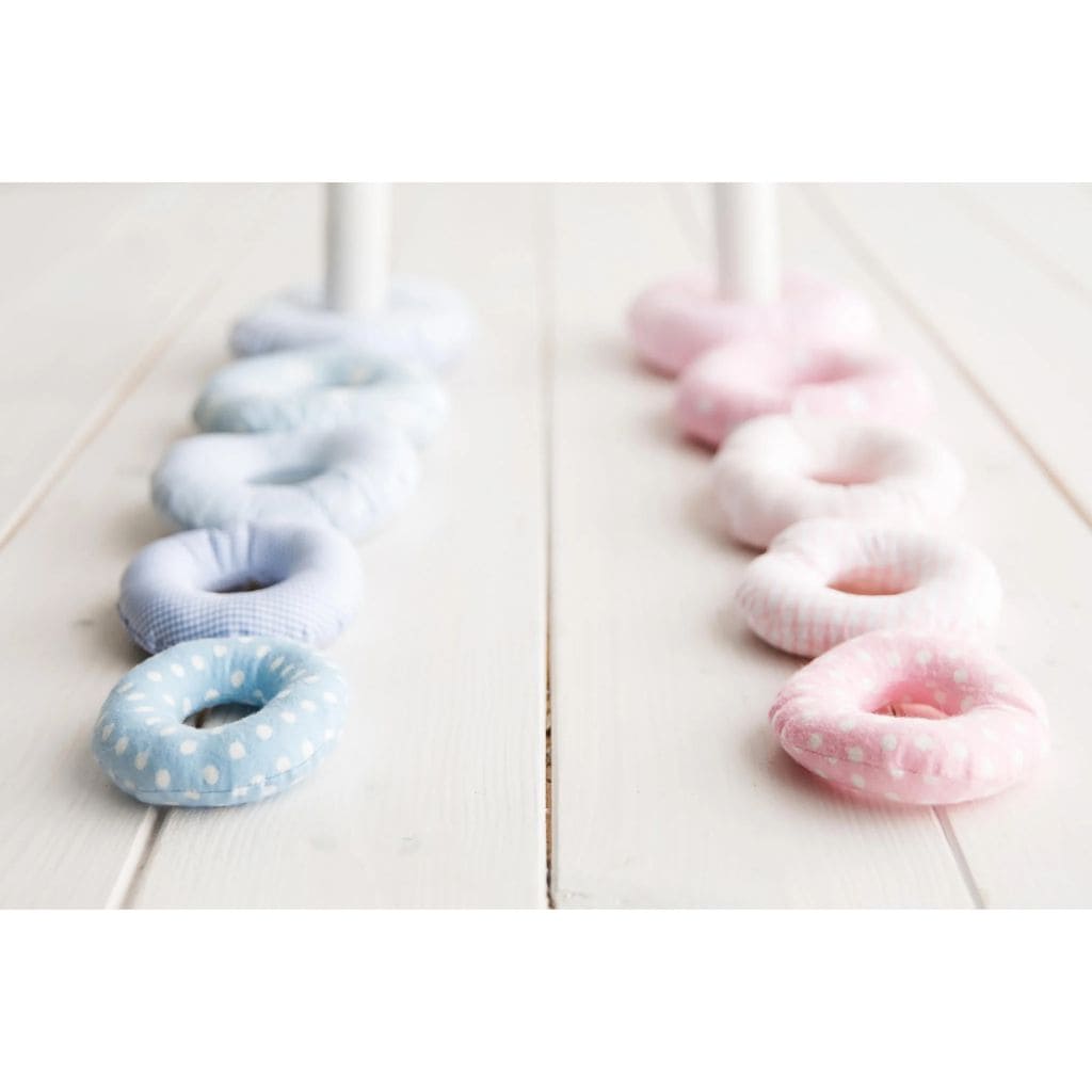 Torre sensorial para bebés – Sonidos y texturas en rosa | Juguetes Tinitto – Fabricados en Europa