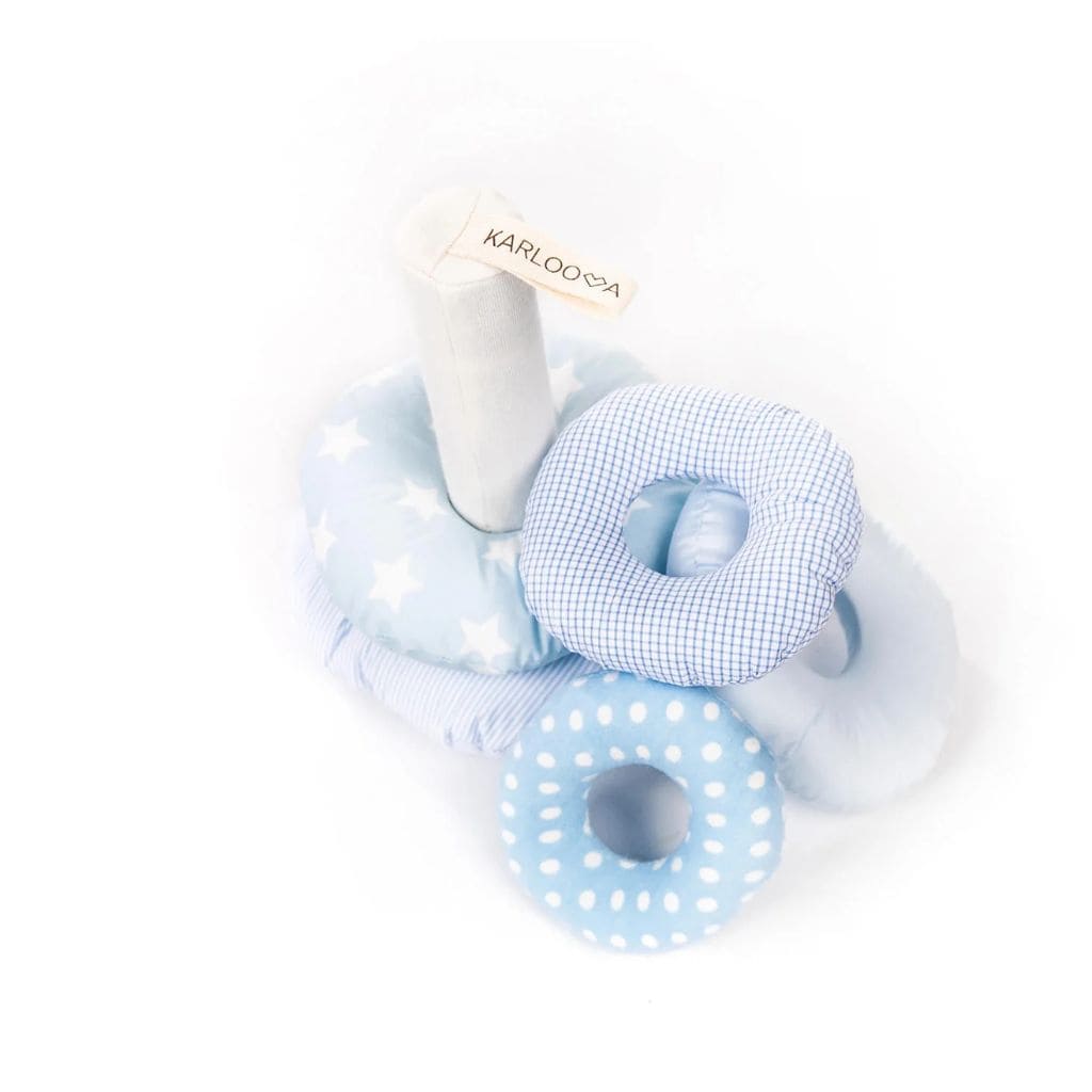 Torre sensorial para bebés – Sonidos y texturas en rosa | Juguetes Tinitto – Fabricados en Europa