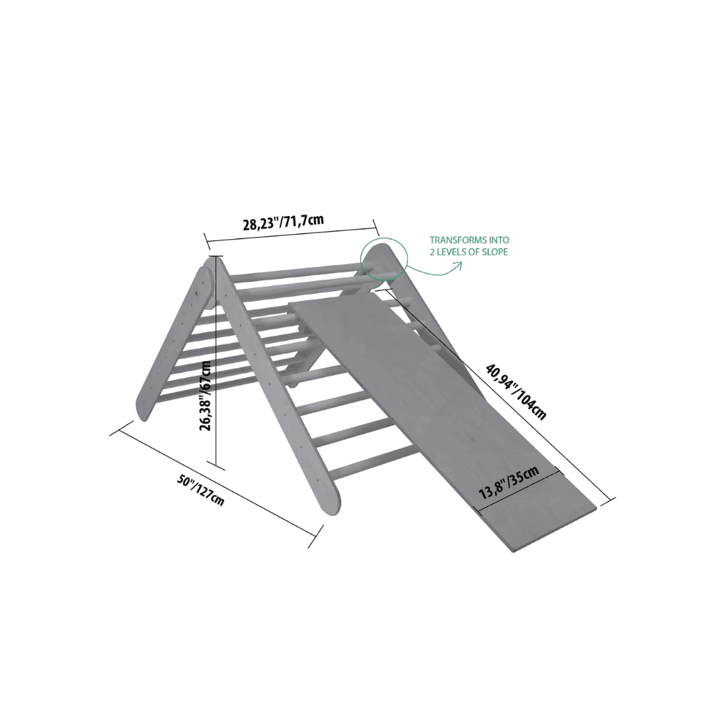 Triangolo di arrampicata Montessori con rampa in | Motricidade Tinitto – Prodotto in Europa