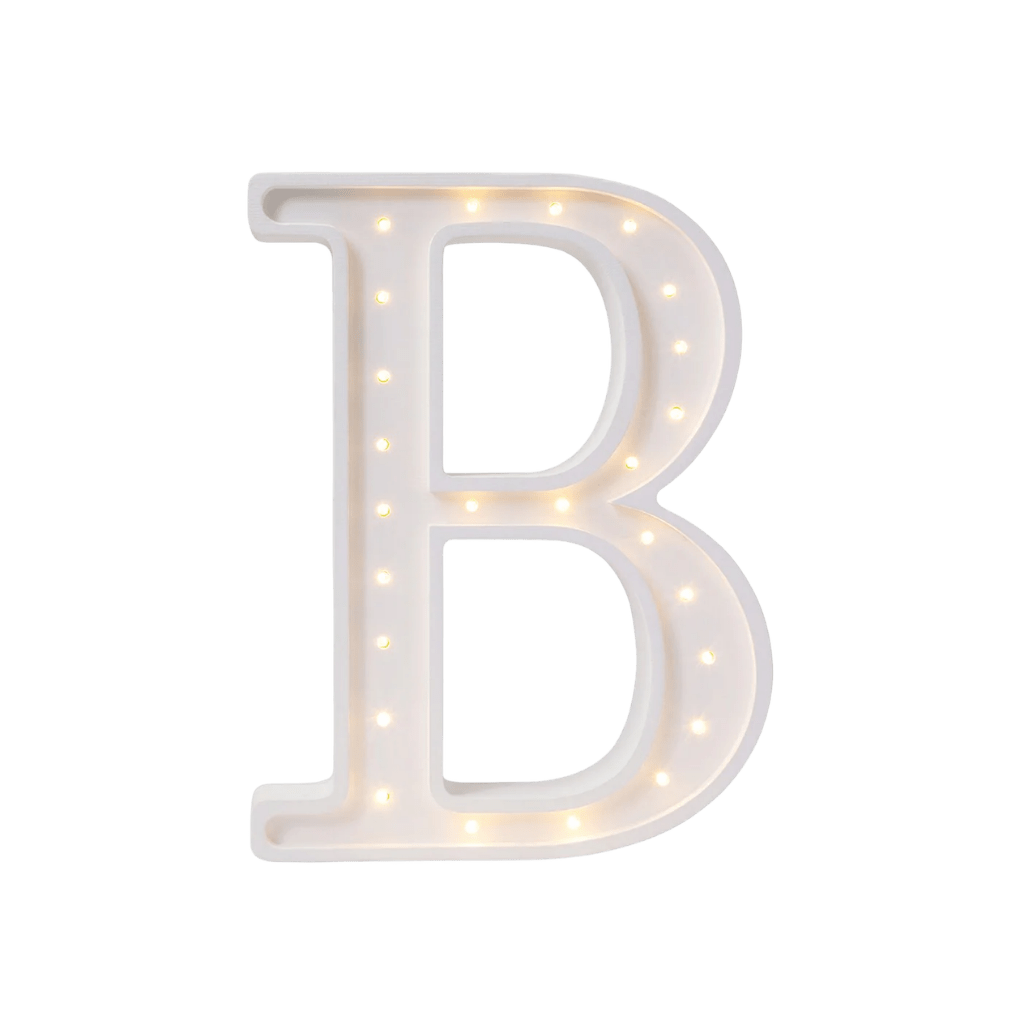 Veilleuse Lettre "B" en Bois de Pin en L | Decoração Tinitto – Fabrication européenne
