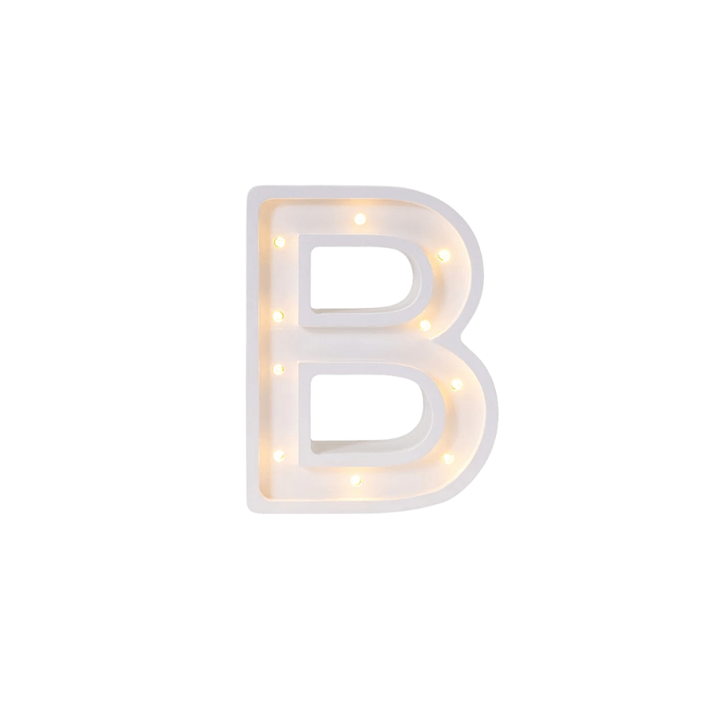 Veilleuse Lettre "B" en Bois de Pin en L | Decoração Tinitto – Fabrication européenne