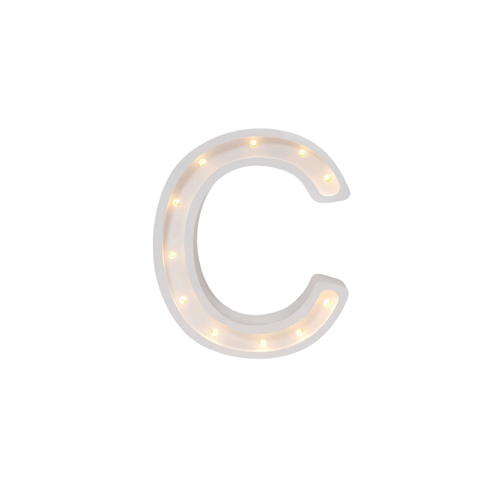 Veilleuse Lettre "C" en Bois de Pin en L | Decoração Tinitto – Fabrication européenne